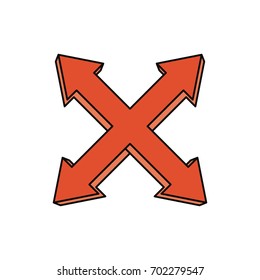 Infographic arrows symbol