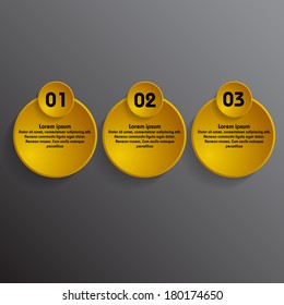 infographic background in form of circle, 3d vector background