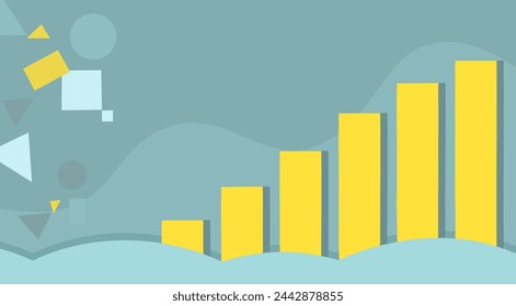 Fondo de infografía, vector de papel pintado geométrico