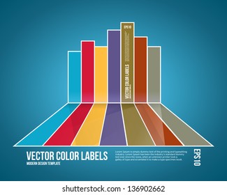 Infographic Background. Modern Business Cart Backdrop.