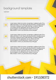 infographic background template with gold and black triangles on gray background