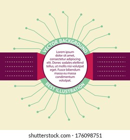 Infographic badges by flat design. Vector Illustration.