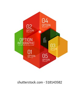 Infographic banner layouts with sample text. Business abstract templates for options and buttons