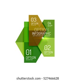 Infographic banner layouts with sample text. Business abstract templates for options and buttons