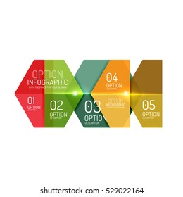Diseños de banners infográficos con texto de ejemplo. Plantillas abstractas de negocio para opciones y botones