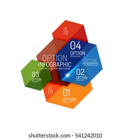 Diseños de banners infográficos con texto de ejemplo. Plantillas abstractas de negocio para opciones y botones