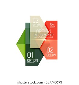 Infographic banner layouts with sample text. Business abstract templates for options and buttons