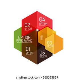 Diseños de banners infográficos con texto de ejemplo. Plantillas abstractas de negocio para opciones y botones