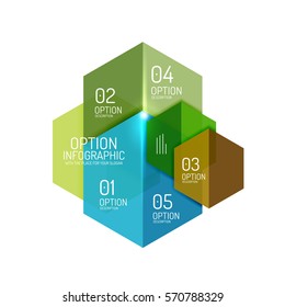 Diseños de banners infográficos con texto de ejemplo. Plantillas abstractas de negocio para opciones y botones