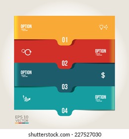 infographic banner, number step, web design