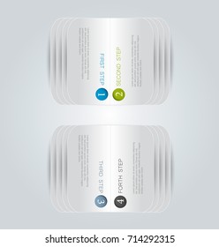 Infographic banner template concept. Abstract business flyer or brochure elements.