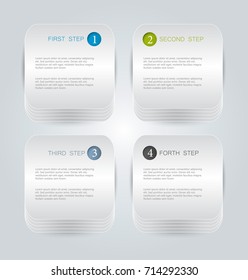 Infographic banner template concept. Abstract business flyer or brochure elements.