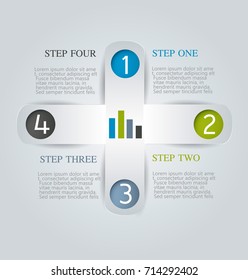 Infographic banner template concept. Abstract business flyer or brochure elements.
