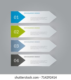 Infographic banner template concept. Abstract business flyer or brochure elements.