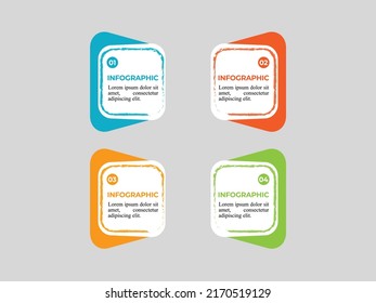 Infographic Banner Template Design 4 Option