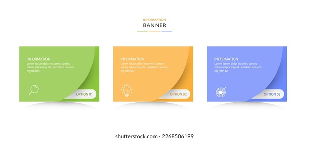 Infographic banner template design vector