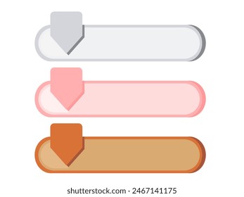 Anuncio de infografía Plantilla texto color flecha Vector de marco