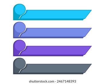 Infografik Banner Vorlage Text Einfacher Rahmen PPT Vektorgrafik