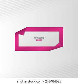 Infographic banner. Vector template