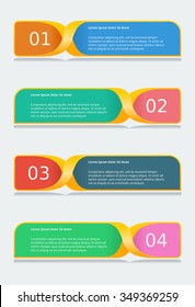 Infographic Banner Vector Template with Bullet Points Style