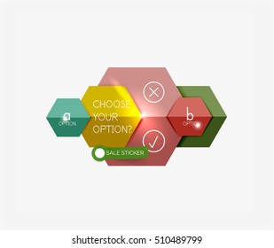 Infographic banners modern paper templates. For banners, business backgrounds, presentations