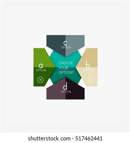 Infographic banners modern paper templates. For banners, business backgrounds, presentations