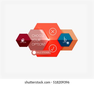 Infographic banners modern paper templates. For banners, business backgrounds, presentations