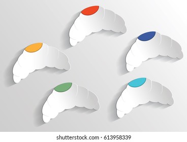 Infographic banners Templates for Business.Vector  

bread design element.