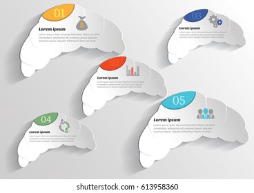 Infographic banners Templates for Business.Vector  

bread design element.