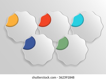 Infographic banners Templates for Business.Vector design 
element. 
