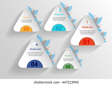 Infographic banners Templates for Business.Vector design element.