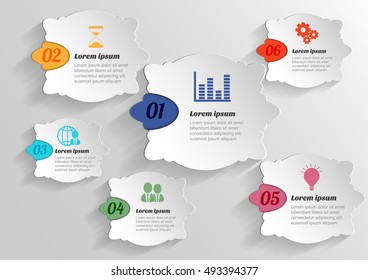 Infographic banners Templates for Business.Vector design element. 