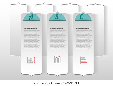 Infographic banners Templates for Business.Vector label 
design element.
