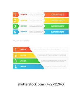 infographic banners vector
