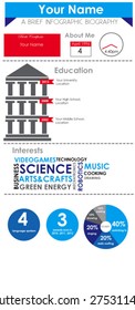 Infographic Biography Template