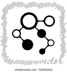 Infographic  black  vector icon