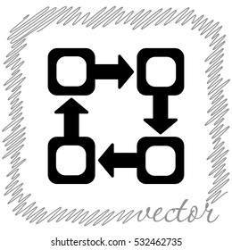Infographic  black  vector icon