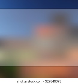 infographic with blur background blue vector glass web blurred