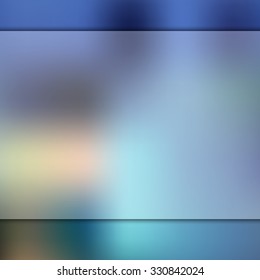 Infographic With Blur Background Blue Vector Glass Web Blurred