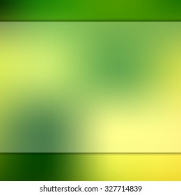 infographic with blur background green vector steps for presentation