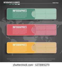 Infographic boxes vector .text boxes, infographics.messenger window icon element, vector illustration. - Vector