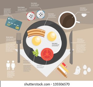 infographic. breakfast