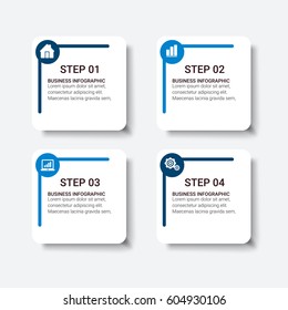 Infographic Brochures Design. Vector 