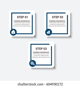 Infographic Brochures Design. Vector 