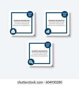Infographic Brochures Design. Vector 