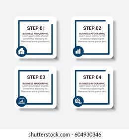 Infographic Brochures Design. Vector 