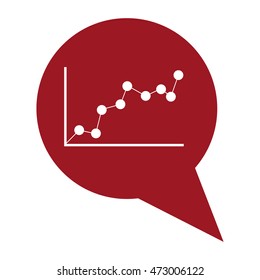 infographic bubble data information graphic icon. Isolated and Flat design. Vector illustration