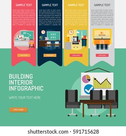Infographic Building Interior