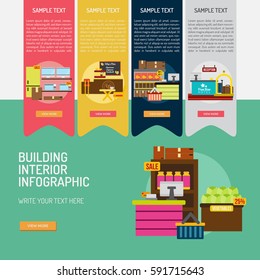 Infographic Building Interior