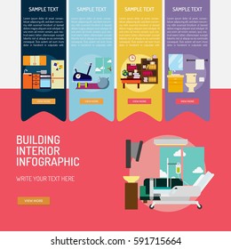 Infographic Building Interior